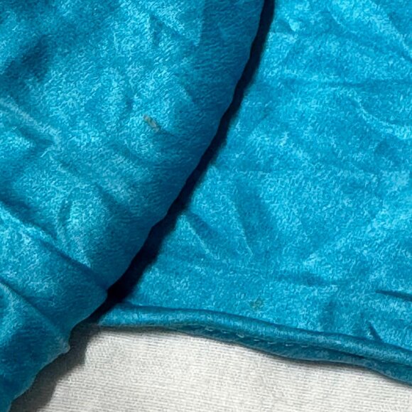 Sold! - Vintage Victoria's Secret Turquoise 100% Silk Open Sides Baby Doll Slip - Picture 5 of 6